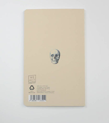 RECYCLED DICTIONARY INSPIRED SKULL SKETCH/NOTEBOOK