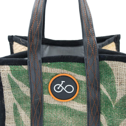 RECYCLED INNER TUBE & COFFEE SACK LUNCH/SMALL TOTE BAG - Nostalgia Furniture & Gifts