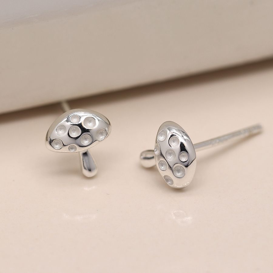 STERLING SILVER TOADSTOOL STUD EARINGS - Nostalgia Furniture & Gifts