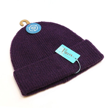 RECYCLED RICH PURPLE BEANIE - Nostalgia Furniture & Gifts