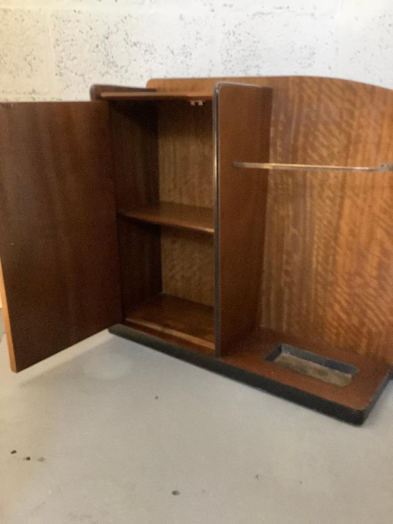 RETRO MID CENTURY HALL STAND/CUPBOARD - Nostalgia Furniture